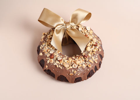 Hazelnut Brownie Wreath (GF)
