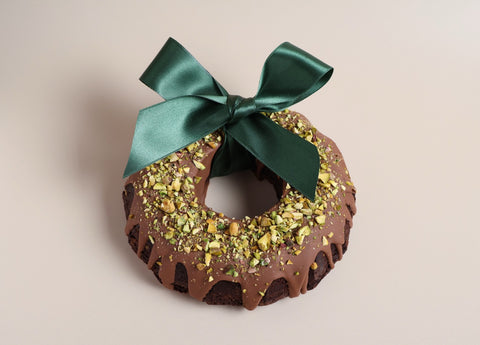 Pistachio Brownie Wreath (GF)