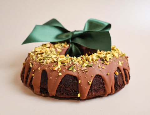 Pistachio Brownie Wreath (GF)